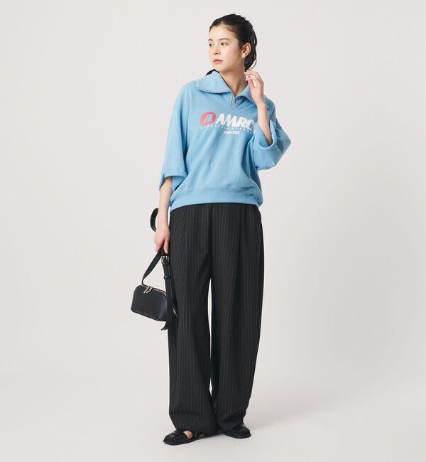 BEAUTY&YOUTH UNITED ARROWS「【別注】＜Americana＞ジップ ショートスリーブ スウェットプルオーバー」|スウェット・ジャージ|