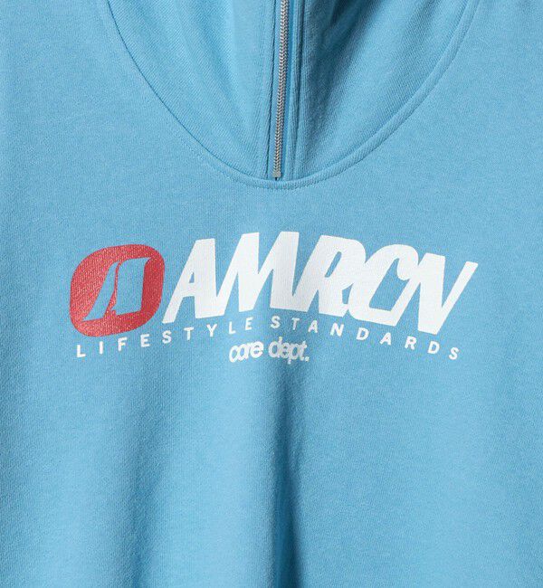 BEAUTY&YOUTH UNITED ARROWS「【別注】＜Americana＞ジップ ショートスリーブ スウェットプルオーバー」|スウェット・ジャージ|