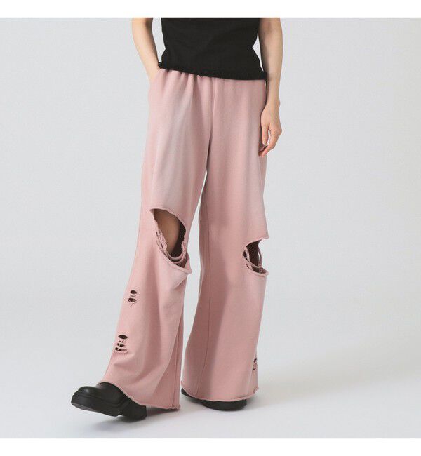 Ray BEAMS 「ダメージ スウェット パンツ」|その他|