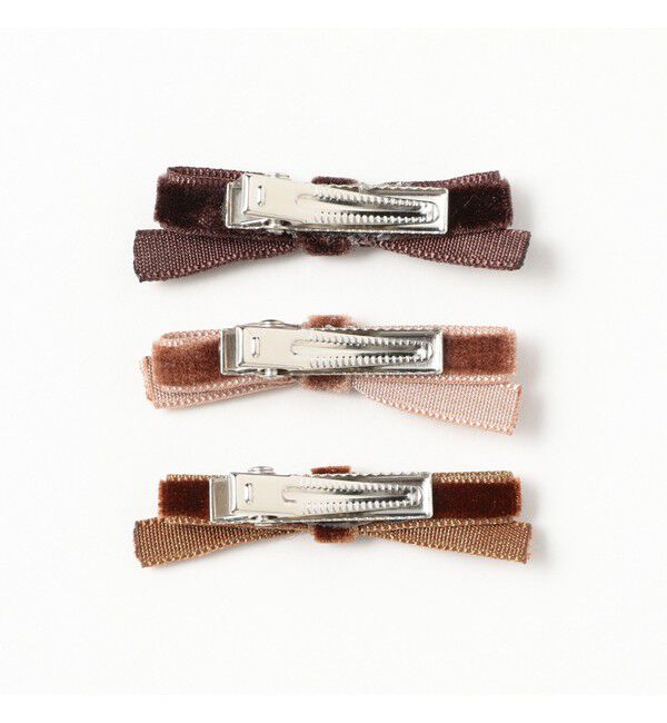 BEAMSBOY「ミニ ベロア リボン ピン 3SET」|その他|