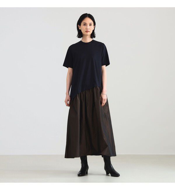 Demi-Luxe BEAMS 「タフタ コンビ ワンピース」|ワンピース|