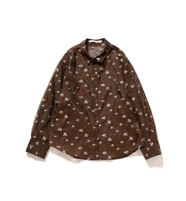 Ray BEAMS 「シアー フラワー ジャカード シャツ」|シャツ・ブラウス|