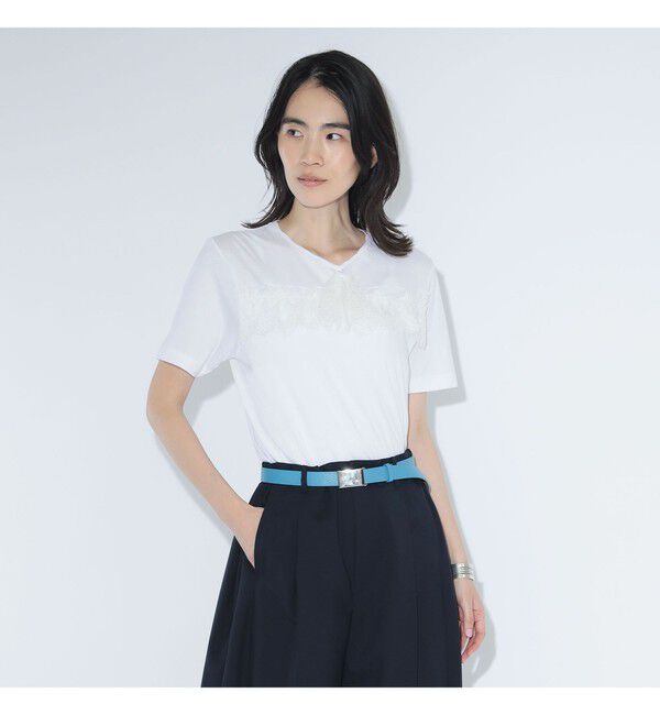 BEAMSBOY「レース タイ ショートスリーブ」|Tシャツ・カットソー|OFF_WHT