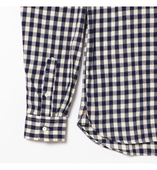 BEAMS PLUS「BEAMS PLUS / シャギーギンガムチェック ボタンダウンシャツ」|シャツ・ブラウス|