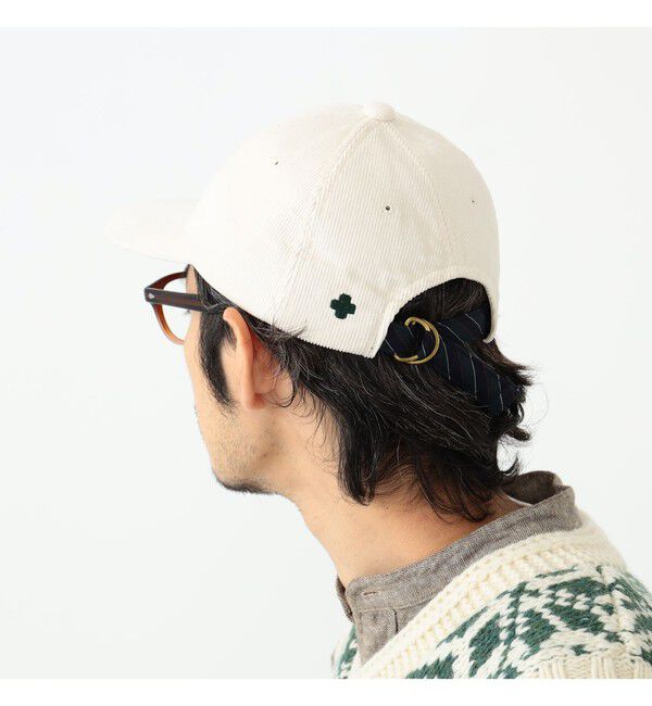 BEAMS PLUS「BEAMS PLUS / レジメンタル ストラップ コーデュロイ 6パネル キャップ」|その他|