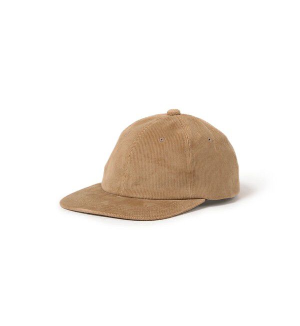 BEAMS PLUS「BEAMS PLUS / レジメンタル ストラップ コーデュロイ 6パネル キャップ」|その他|BEIGE