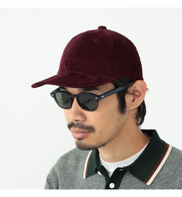 BEAMS PLUS「BEAMS PLUS / レジメンタル ストラップ コーデュロイ 6パネル キャップ」|その他|