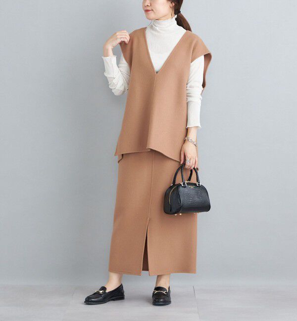 SHIPS for women「〈手洗い可能〉ドライタッチ リブ タートル」|Tシャツ・カットソー|