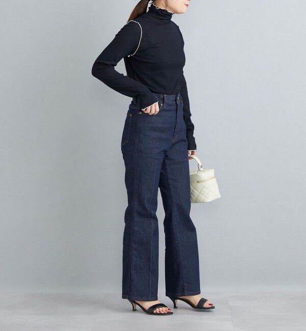 SHIPS for women「〈手洗い可能〉ドライタッチ リブ タートル」|Tシャツ・カットソー|