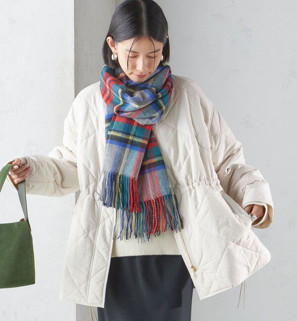 SHIPS for women「チェック カシミヤ ストール」|ストール|