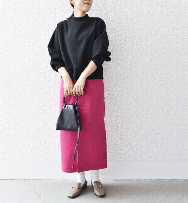 SHIPS for women「*〈手洗い可能〉ストレッチ コーデュロイ イージー ナロー スカート ◇」|タイト|