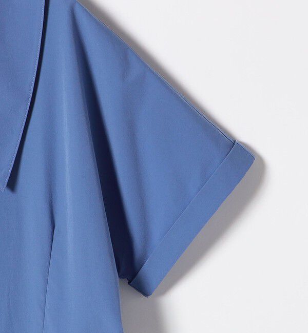 SHIPS any「SHIPS any:〈洗濯機可能〉フラットカラー Vネック フレア ワンピース」|ワンピース|