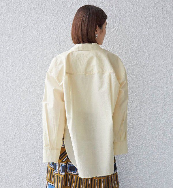 SHIPS for women「〈手洗い可能〉綿 ナイロン シアー オーバー シャツ ◇」|シャツ・ブラウス|