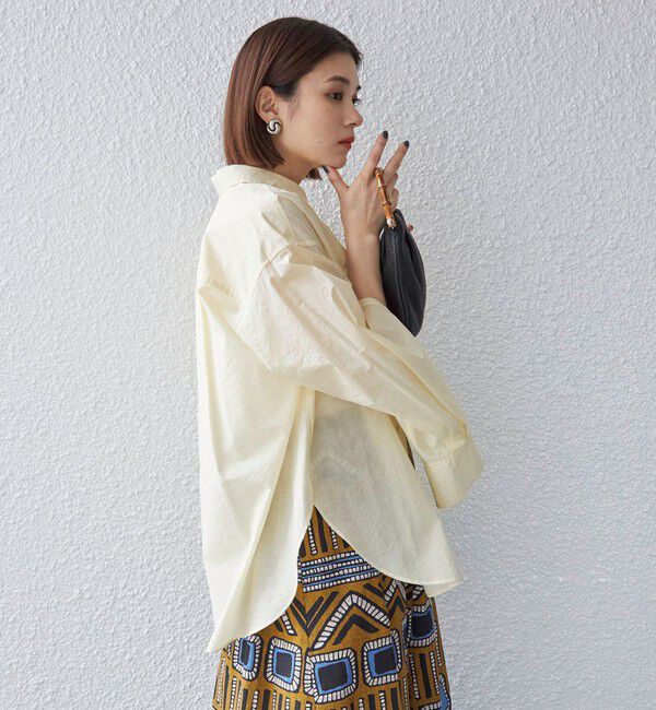 SHIPS for women「〈手洗い可能〉綿 ナイロン シアー オーバー シャツ ◇」|シャツ・ブラウス|