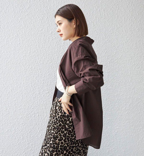 SHIPS for women「〈手洗い可能〉綿 ナイロン シアー オーバー シャツ ◇」|シャツ・ブラウス|