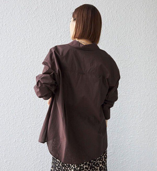 SHIPS for women「〈手洗い可能〉綿 ナイロン シアー オーバー シャツ ◇」|シャツ・ブラウス|