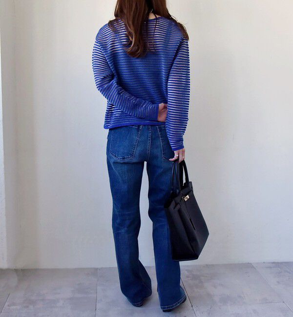 quaranciel「quaranciel:〈洗濯機可能〉セミフレア デニム パンツ」|デニム|