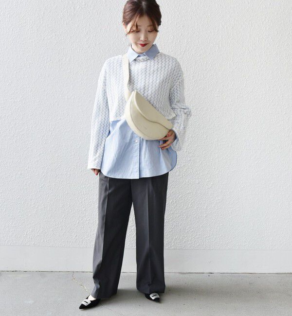 SHIPS for women「* 〈手洗い可能〉バルファス レース ショート プルオーバー 24SS ◇」|Tシャツ・カットソー|