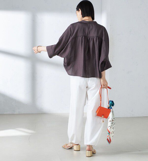 SHIPS for women「〈手洗い可能〉裾ドロスト ナイロン カーゴ パンツ ◇」|その他|