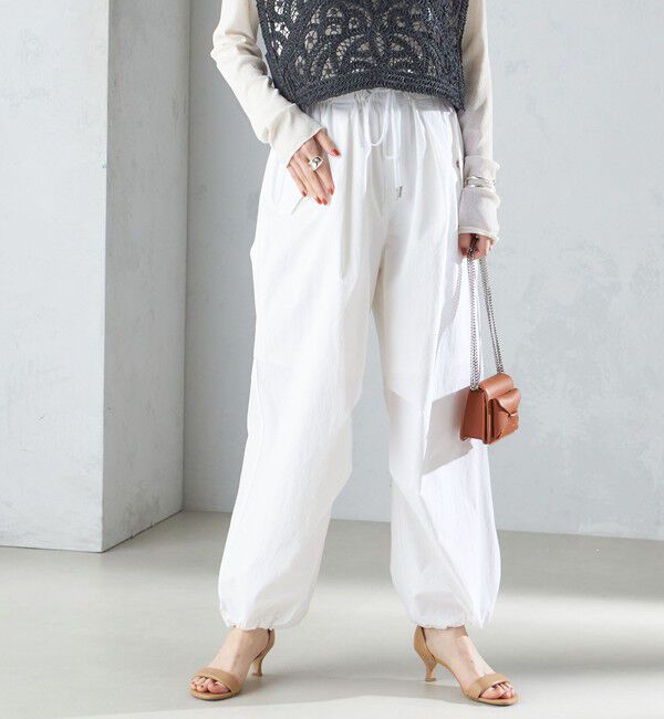 SHIPS for women「〈手洗い可能〉裾ドロスト ナイロン カーゴ パンツ ◇」|その他|