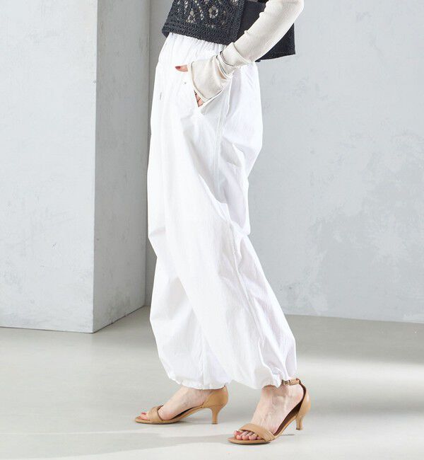 SHIPS for women「〈手洗い可能〉裾ドロスト ナイロン カーゴ パンツ ◇」|その他|