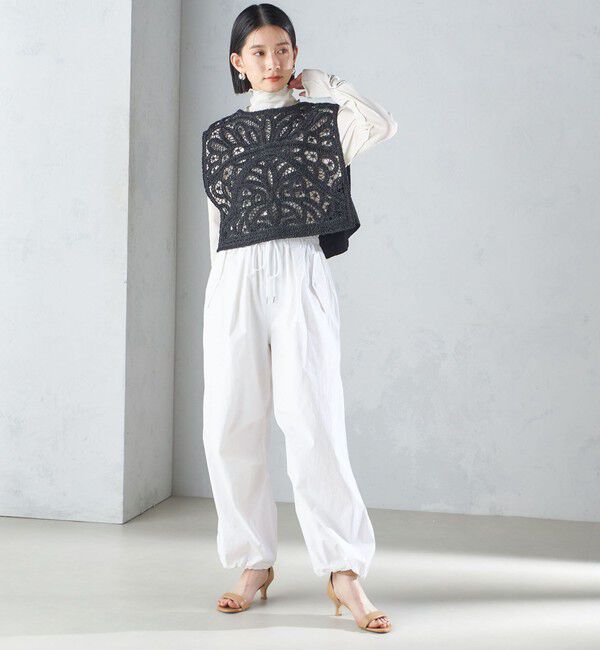 SHIPS for women「〈手洗い可能〉裾ドロスト ナイロン カーゴ パンツ ◇」|その他|