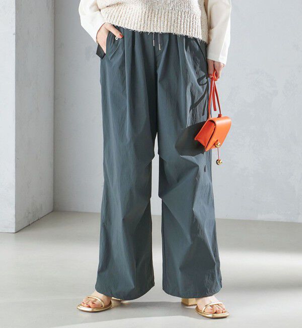 SHIPS for women「〈手洗い可能〉裾ドロスト ナイロン カーゴ パンツ ◇」|その他|