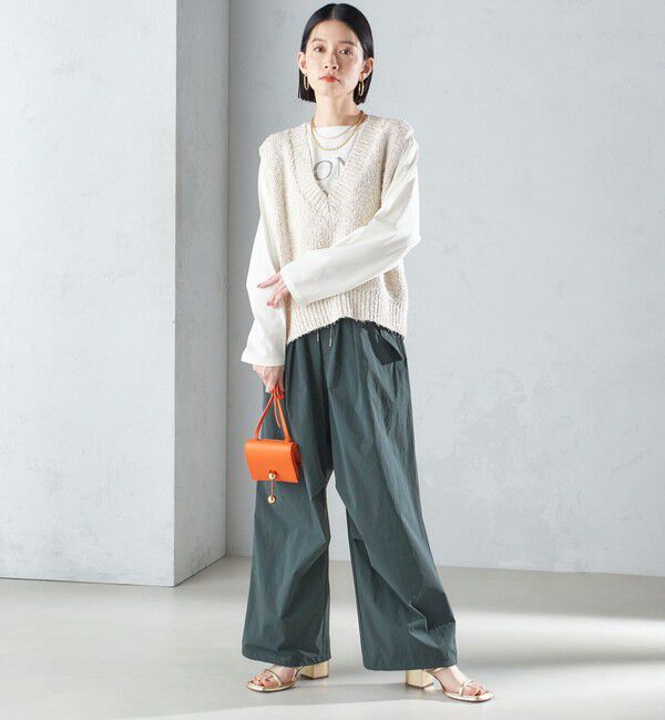 SHIPS for women「〈手洗い可能〉裾ドロスト ナイロン カーゴ パンツ ◇」|その他|