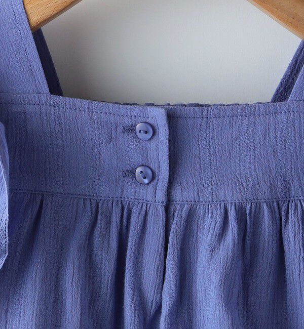 SHIPS KIDS「SHIPS KIDS:100～130cm / スモッキング フリル ブラウス」|シャツ・ブラウス|