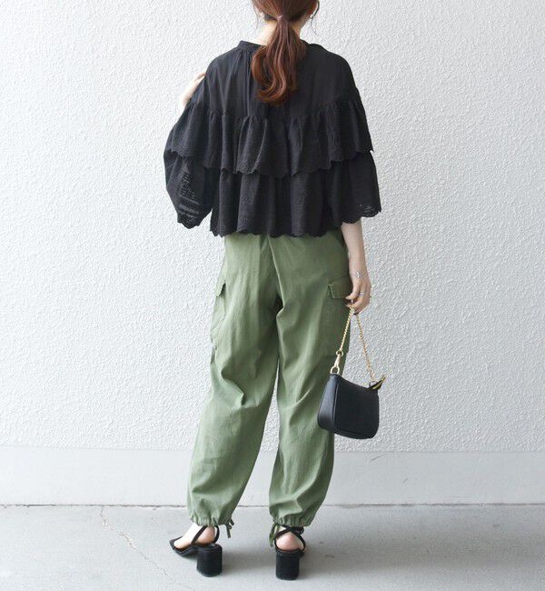 SHIPS any「bon_meur:〈洗濯機可能〉レース ティアード ボリューム ブラウス」|シャツ・ブラウス|