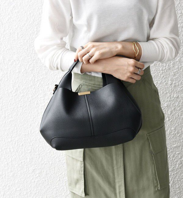 SHIPS any「SHIPS any: ゴールド プレート ワンハンドル 2WAY バッグ」|ショルダー・メッセンジャー|