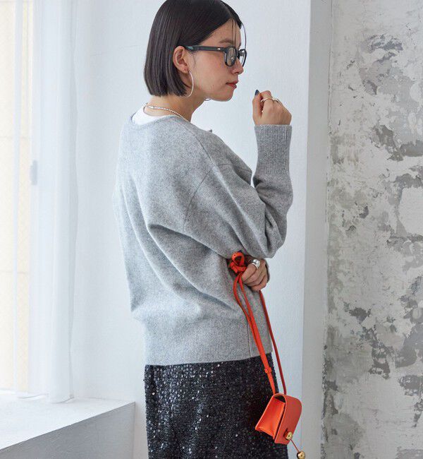 SHIPS for women「〈手洗い可能〉7G ウール カシミヤ ヘンリーネック 2WAY プルオーバー」|ニット・セーター|