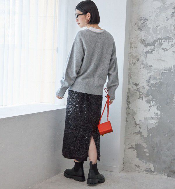 SHIPS for women「〈手洗い可能〉7G ウール カシミヤ ヘンリーネック 2WAY プルオーバー」|ニット・セーター|