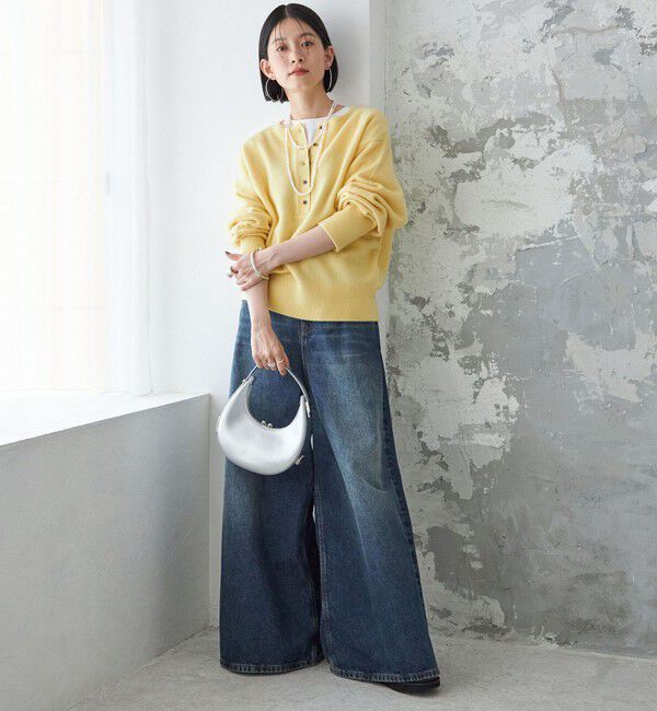 SHIPS for women「〈手洗い可能〉7G ウール カシミヤ ヘンリーネック 2WAY プルオーバー」|ニット・セーター|