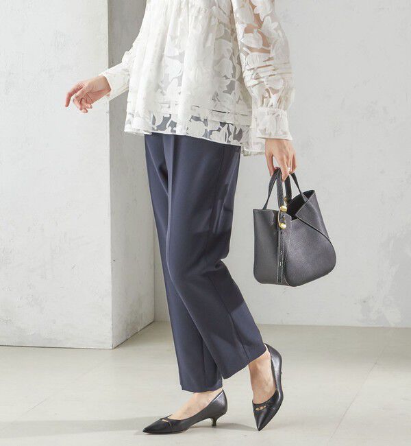 SHIPS for women「〈手洗い可能〉トリアセテート混 テーパード パンツ（セットアップ対応）」|その他|