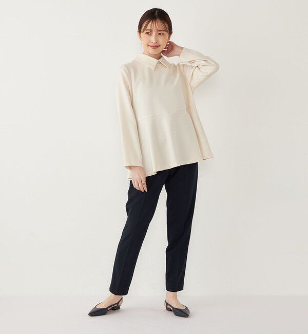 SHIPS Colors 「SHIPS Colors:ストレッチ ジョーゼット テーパードパンツ 3 （セットアップ対応可能）◇」|その他|