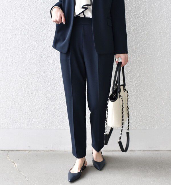 SHIPS Colors 「SHIPS Colors:ストレッチ ジョーゼット テーパードパンツ 3 （セットアップ対応可能）◇」|その他|