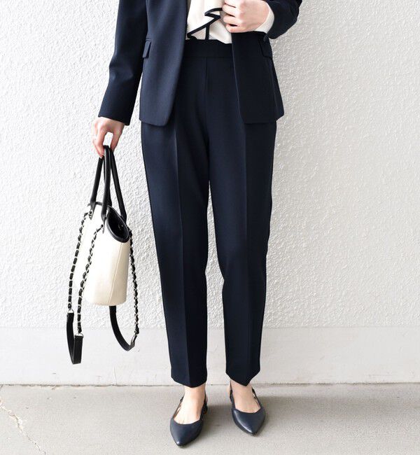 SHIPS Colors 「SHIPS Colors:ストレッチ ジョーゼット テーパードパンツ 3 （セットアップ対応可能）◇」|その他|