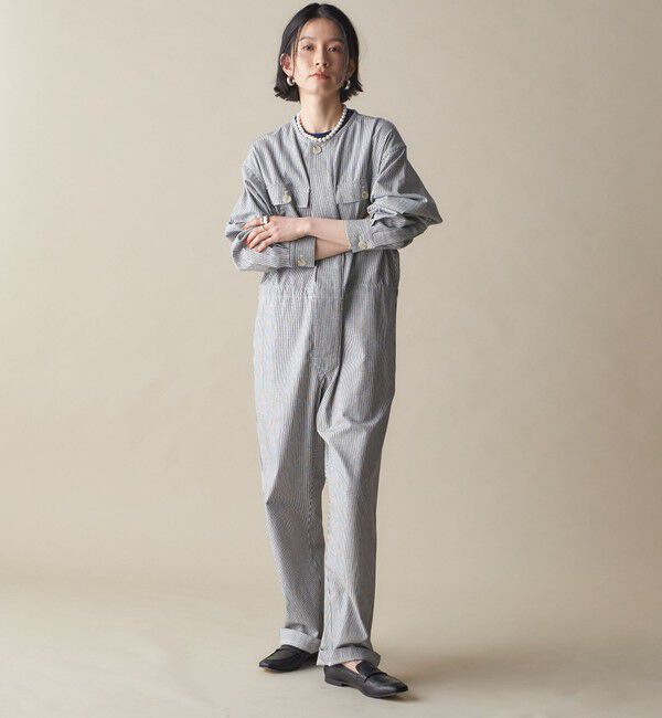 SHIPS for women「SHIPS NINE CASE:〈洗濯機可能〉ジャンプスーツ」|オールインワン|