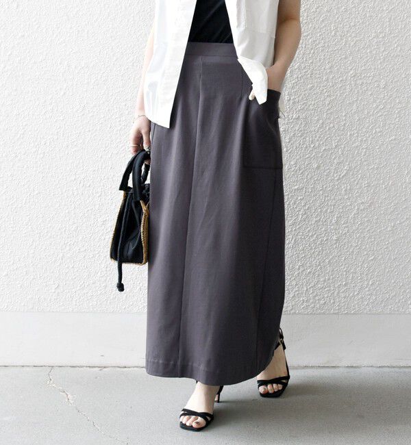 SHIPS any「《一部追加予約》SHIPS any:〈接触冷感/汗染み防止加工/洗濯機可能〉Iライン イージー スカート」|スカート|