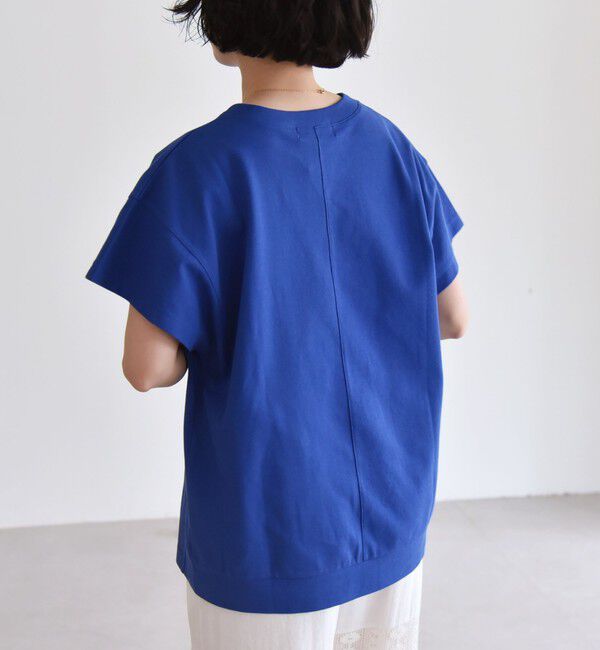 quaranciel「quaranciel:〈洗濯機可能〉カノコ Vガゼット ショートスリーブ クルーネック TEE」|Tシャツ・カットソー|