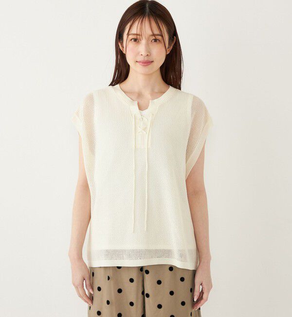 SHIPS Colors 「SHIPS Colors:2WAY メッシュ ニット &times; タンクトップ セット」|ニット・セーター|