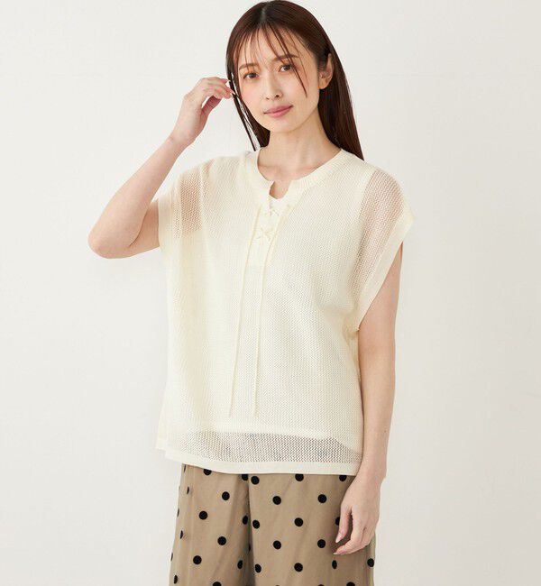 SHIPS Colors 「SHIPS Colors:2WAY メッシュ ニット &times; タンクトップ セット」|ニット・セーター|