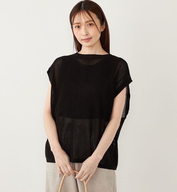 SHIPS Colors 「SHIPS Colors:2WAY メッシュ ニット &times; タンクトップ セット」|ニット・セーター|