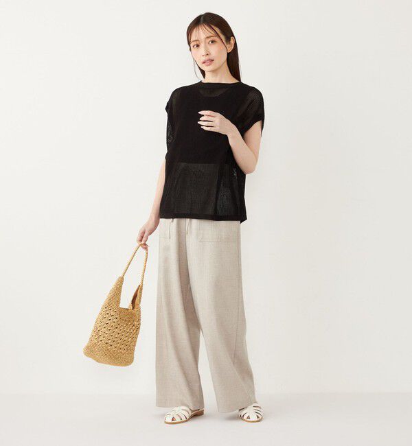 SHIPS Colors 「SHIPS Colors:2WAY メッシュ ニット &times; タンクトップ セット」|ニット・セーター|