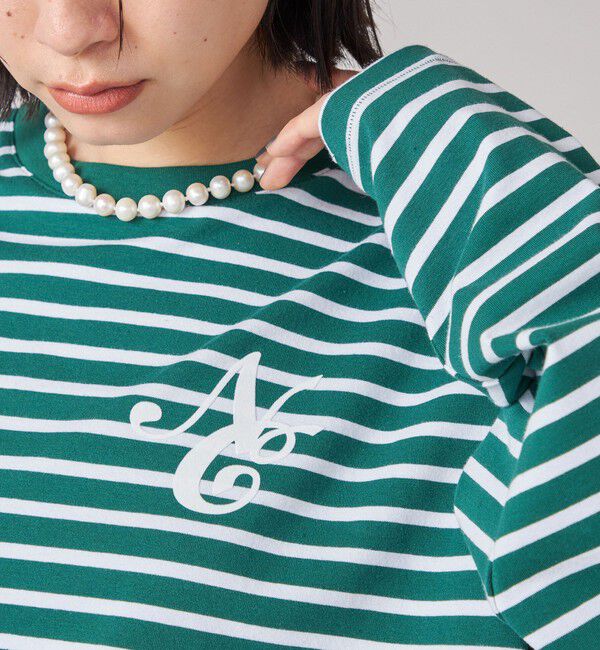 SHIPS for women「SHIPS NINE CASE:ボーダー 長袖 TEE」|Tシャツ・カットソー|
