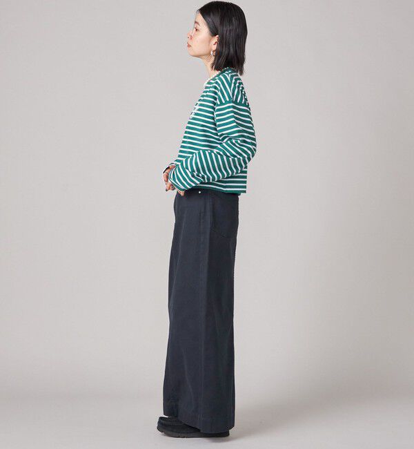 SHIPS for women「SHIPS NINE CASE:ボーダー 長袖 TEE」|Tシャツ・カットソー|