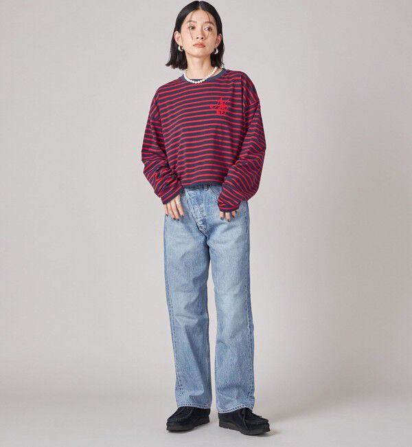 SHIPS for women「SHIPS NINE CASE:ボーダー 長袖 TEE」|Tシャツ・カットソー|