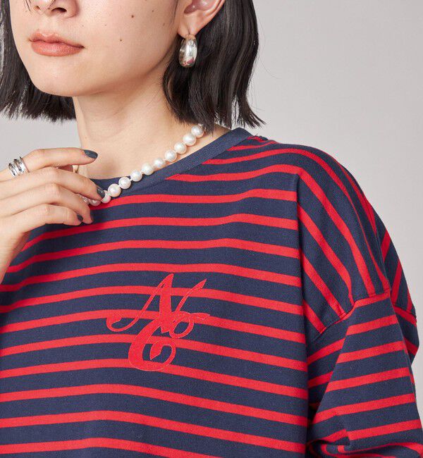 SHIPS for women「SHIPS NINE CASE:ボーダー 長袖 TEE」|Tシャツ・カットソー|