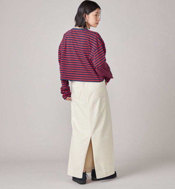 SHIPS for women「SHIPS NINE CASE:ボーダー 長袖 TEE」|Tシャツ・カットソー|